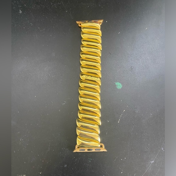 New BaubleBar twisted gold metal Apple watch band 38mm - Picture 1 of 7